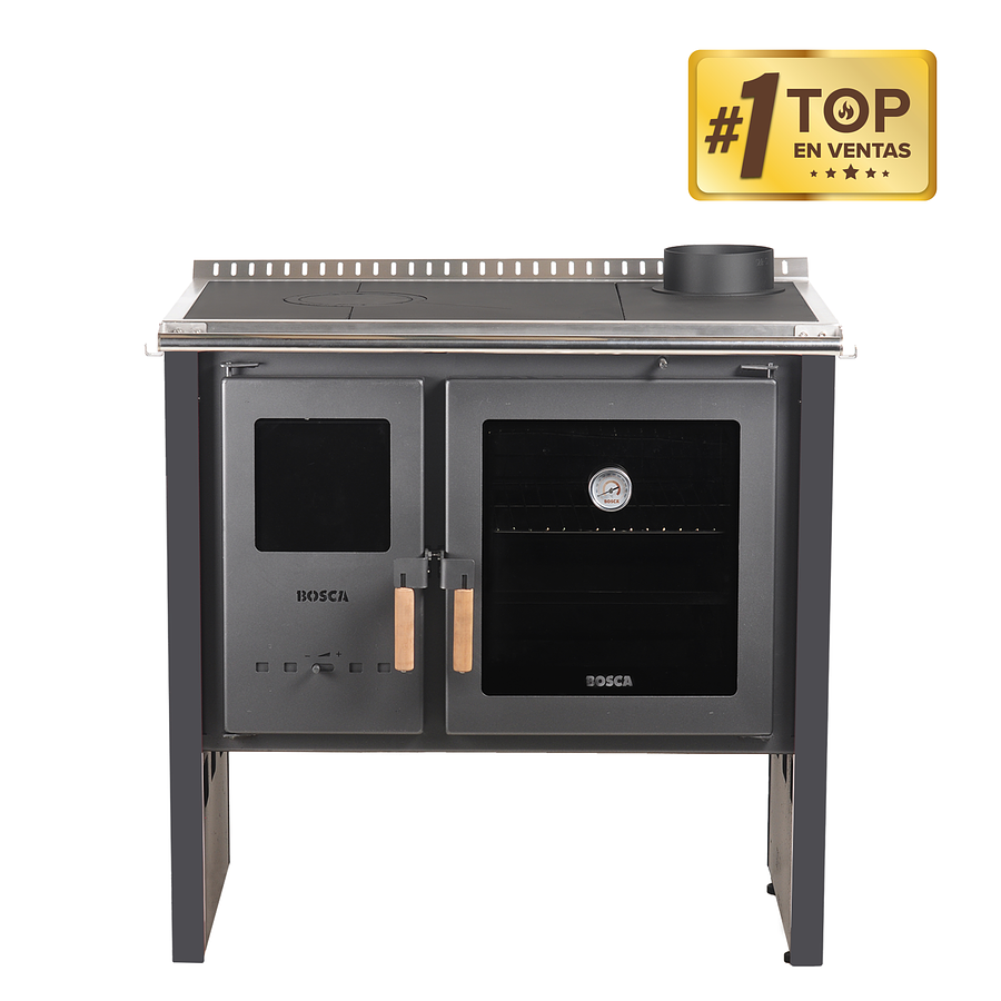 Cocina a Leña Hestia 90 Charcoal